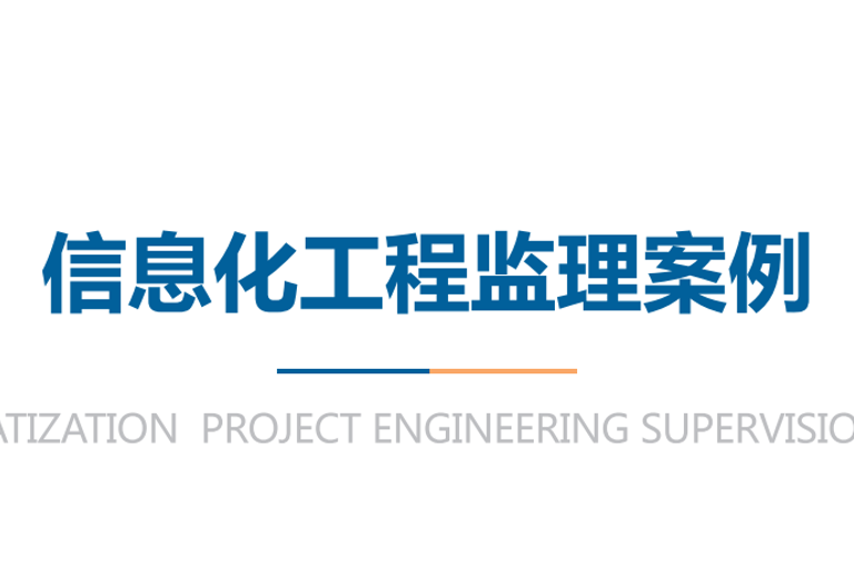 信息化工程监理案例